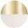 Dorado satinado / algodón crema