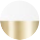 Blanco mate / dorado