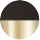 Negro mate / dorado